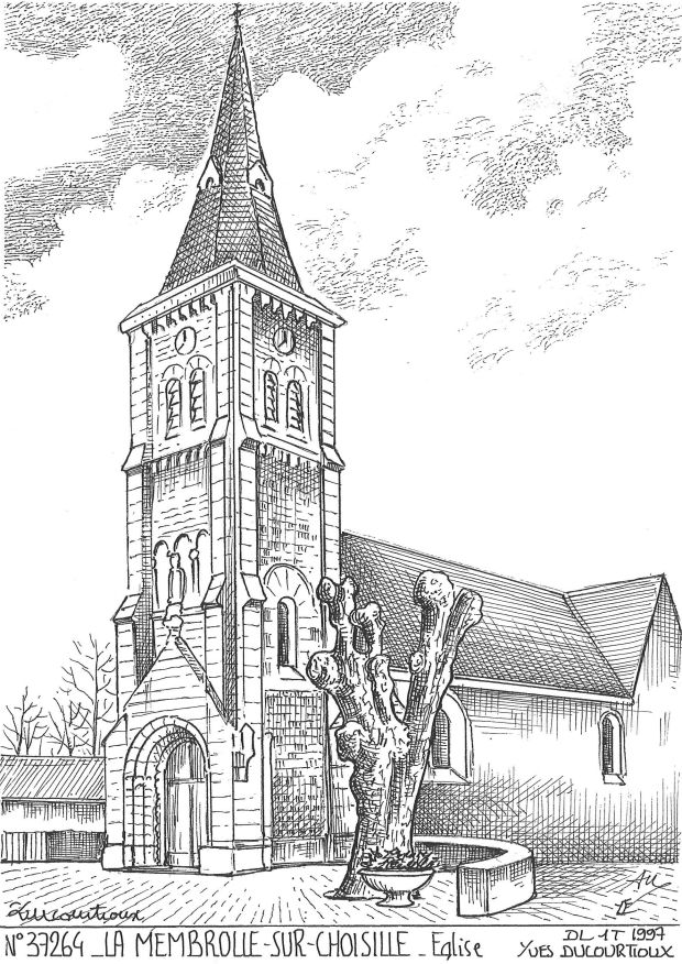 N 37264 - LA MEMBROLLE SUR CHOISILLE - église